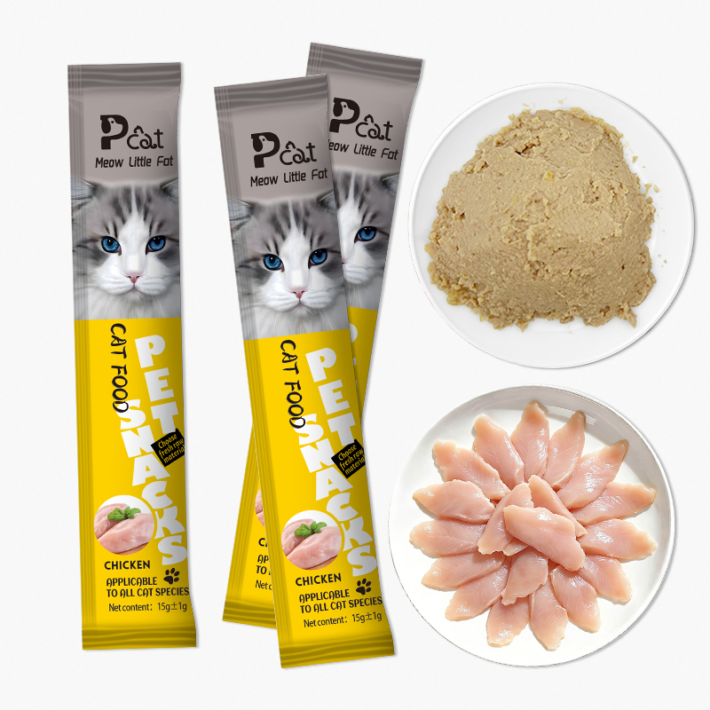 Snacks Cremosos para Gatos OEM OEM 15g Comida Húmeda para Mascotas Golosinas para Perros