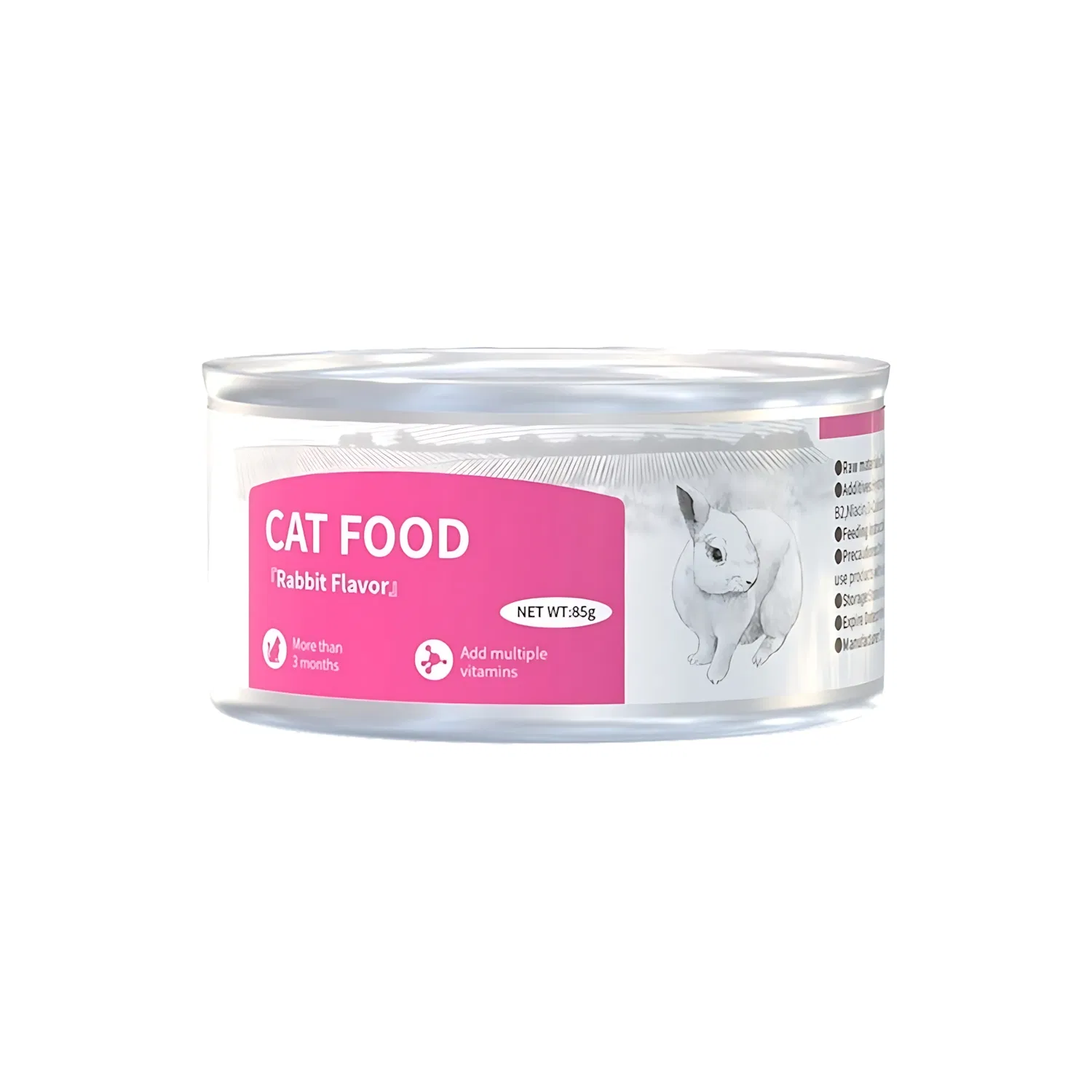 Receta de comida para gatos enlatada alta en proteínas y baja en carbohidratos para el control de peso de gatos interiores