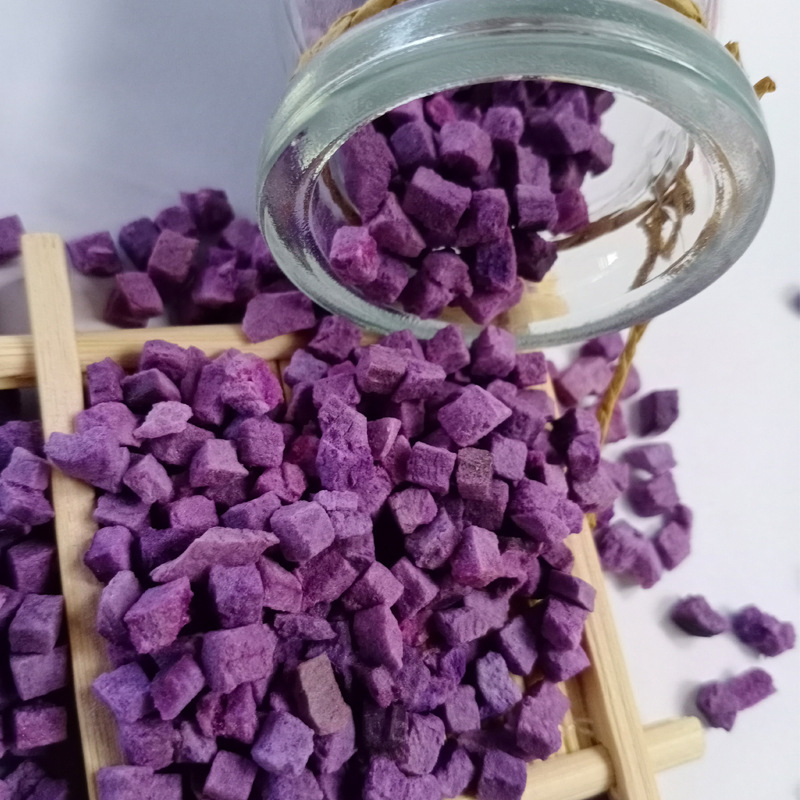 Precio de fábrica de batata morada liofilizada verduras fd comida para mascotas