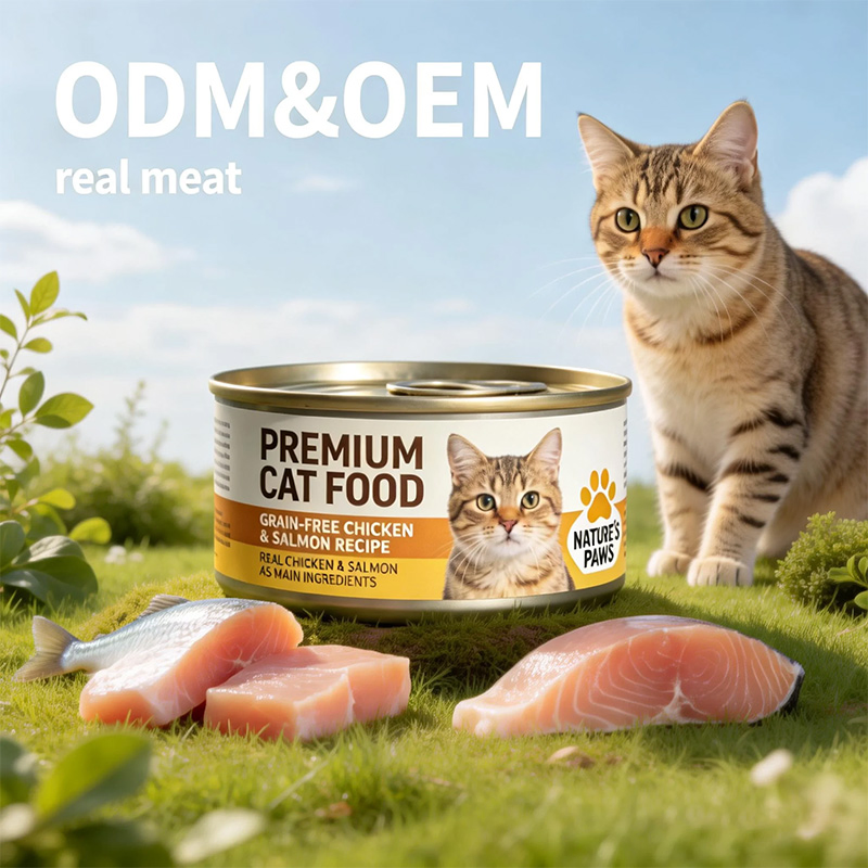 Comida húmeda para gatos de alto contenido proteico enlatada de res, fabricación original de China