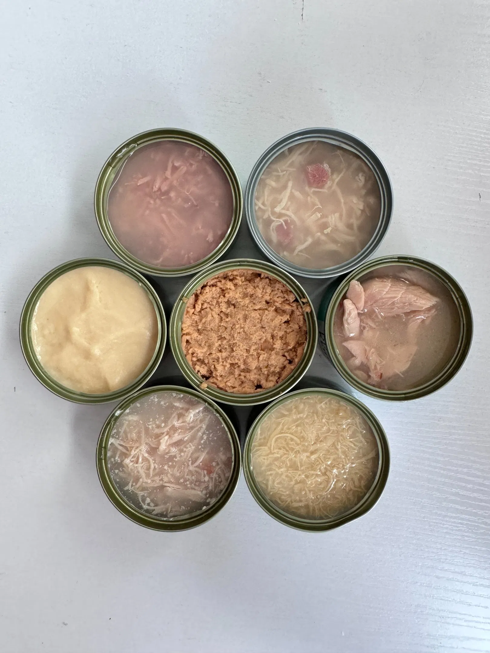 Sopa de carne enlatada triturada y en trozos nutritiva para mascotas perros y gatos, comida húmeda y bocadillos