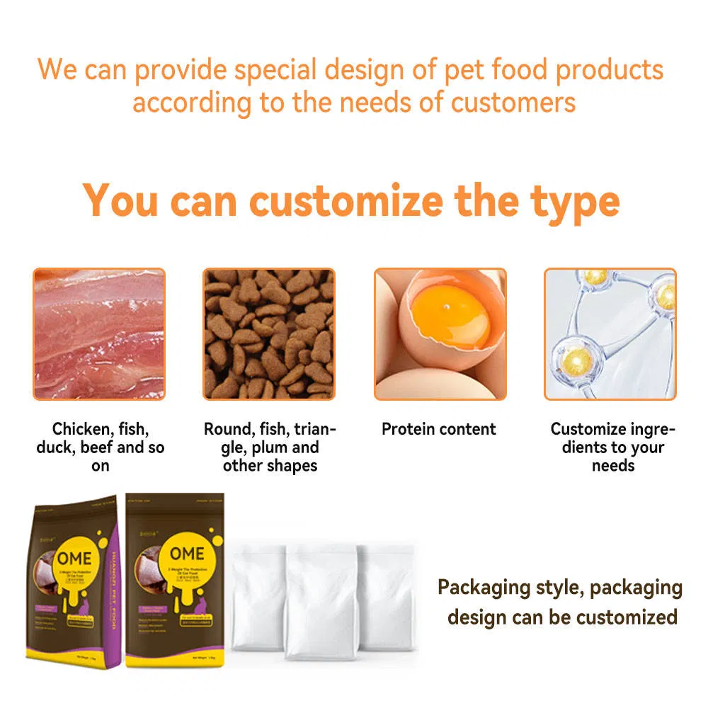 Alimento para gatos seco de alta calidad de marca privada 1kg