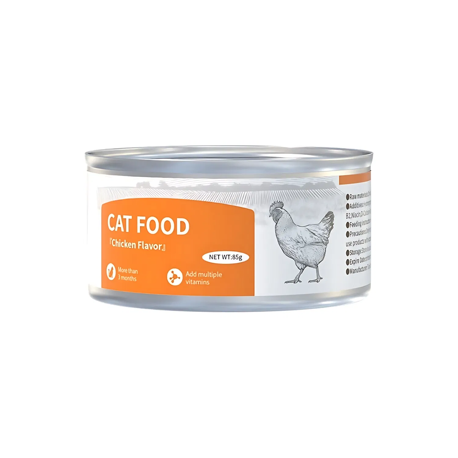 Receta de comida para gatos enlatada alta en proteínas y baja en carbohidratos para el control de peso de gatos interiores