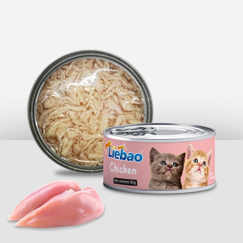 Proveedor de fábrica de logotipos personalizados, comida húmeda premium para mascotas enlatada