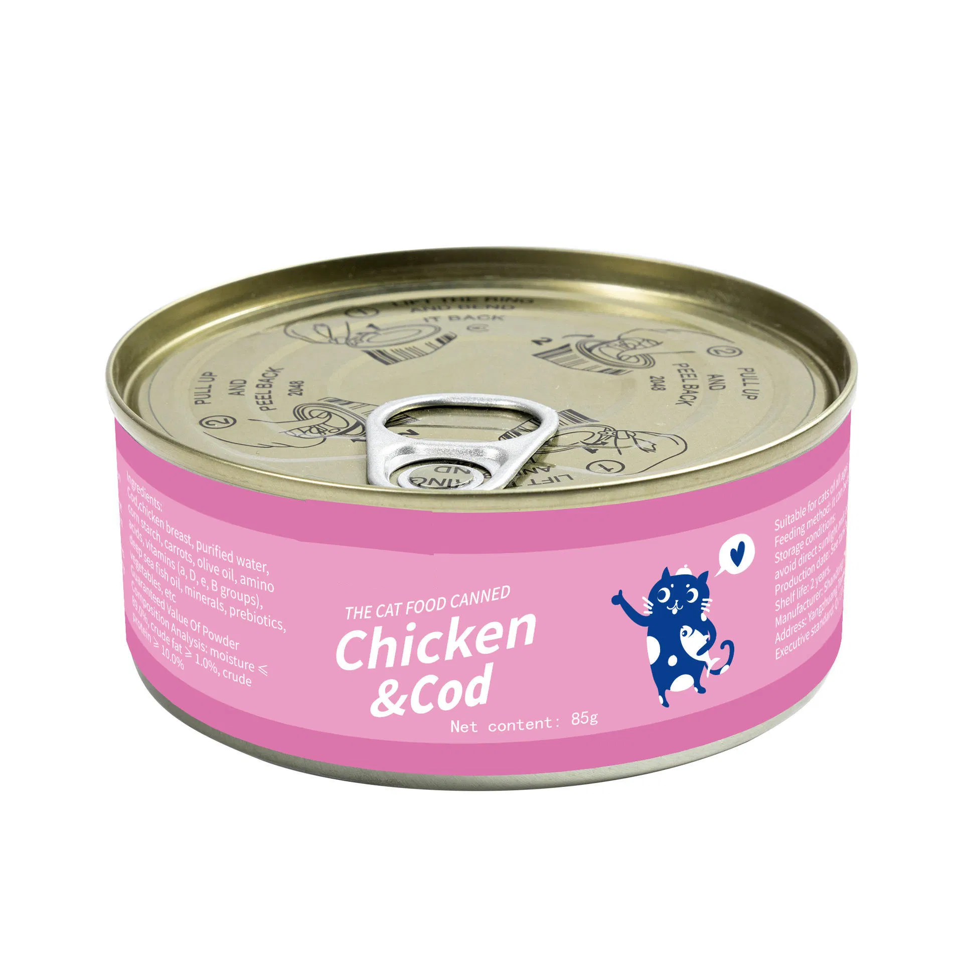 Comida húmeda para gatos de pollo sin granos - Adecuada para estómagos sensibles