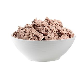 Carne roja picada premium con guarnición sabrosa a la venta comida para perros