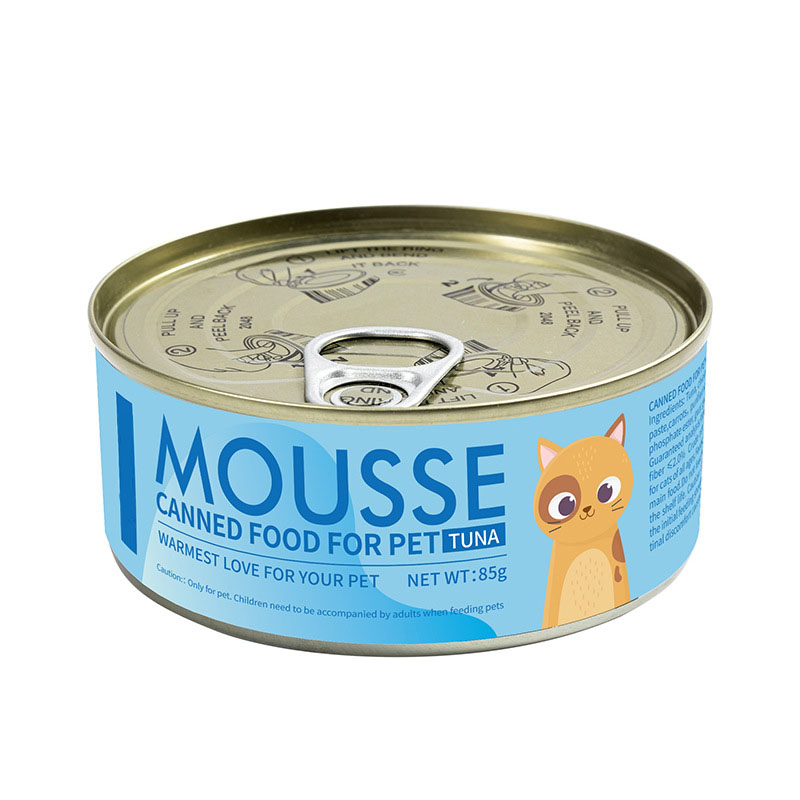 Comida para Gatos y Perros OEM Comida Húmeda en Lata para Gatos Snacks 85g
