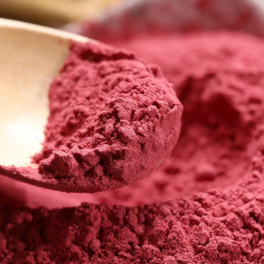 100% Polvo de remolacha pura natural en polvo de frutas y verduras deshidratadas para pasta, repostería y alimentos para mascotas
