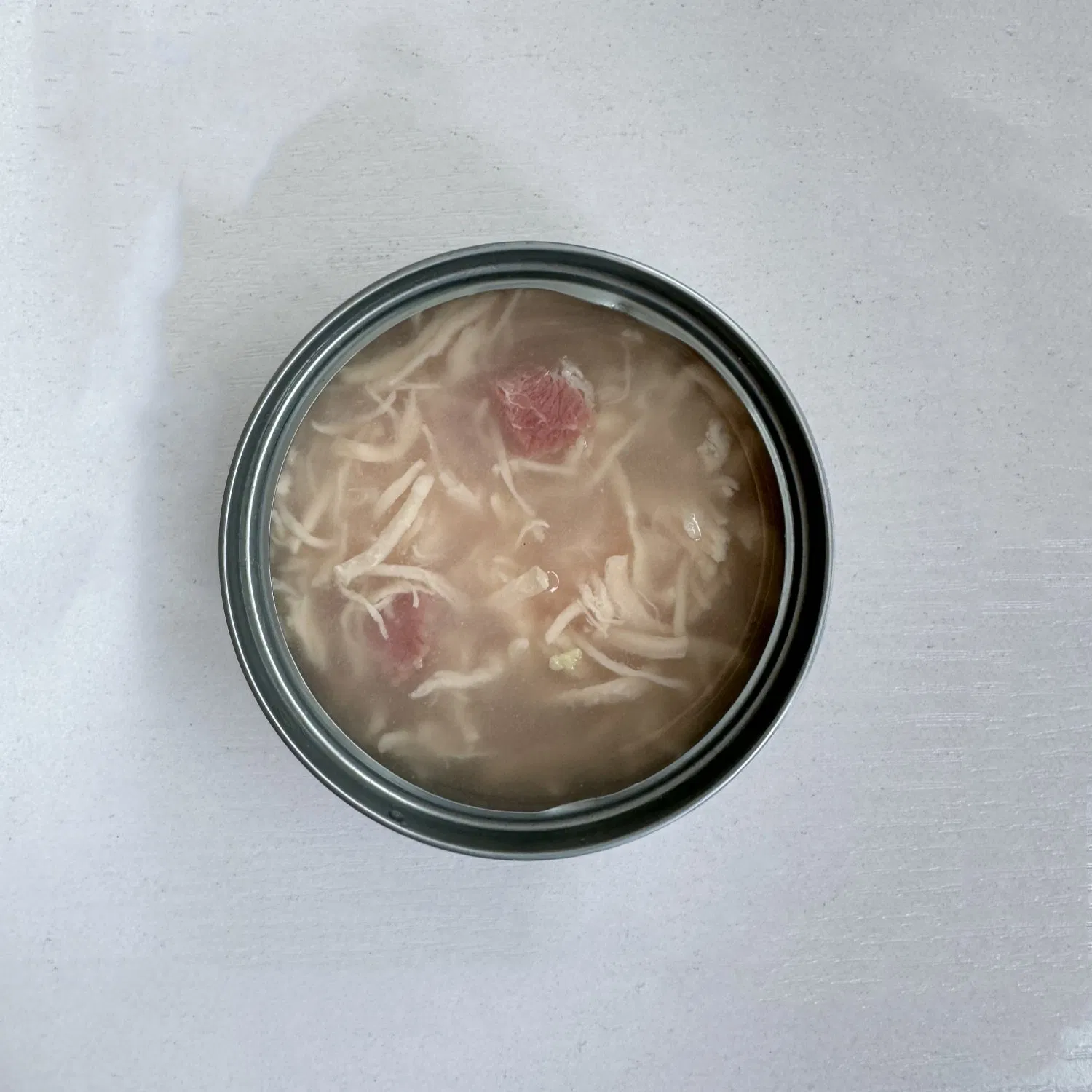 Sopa de carne enlatada triturada y en trozos nutritiva para mascotas perros y gatos, comida húmeda y bocadillos