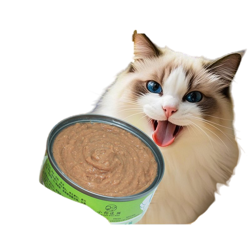 Comida para gatos de forma personalizada con ingredientes limitados de pescado y pollo