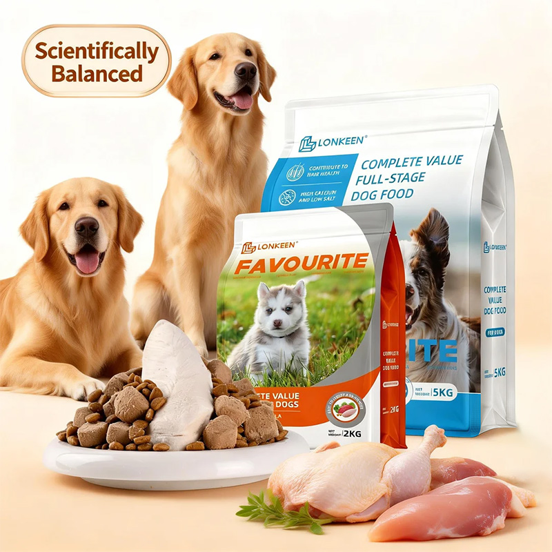 Comida para perros de alta digestibilidad con hueso crudo y pollo
