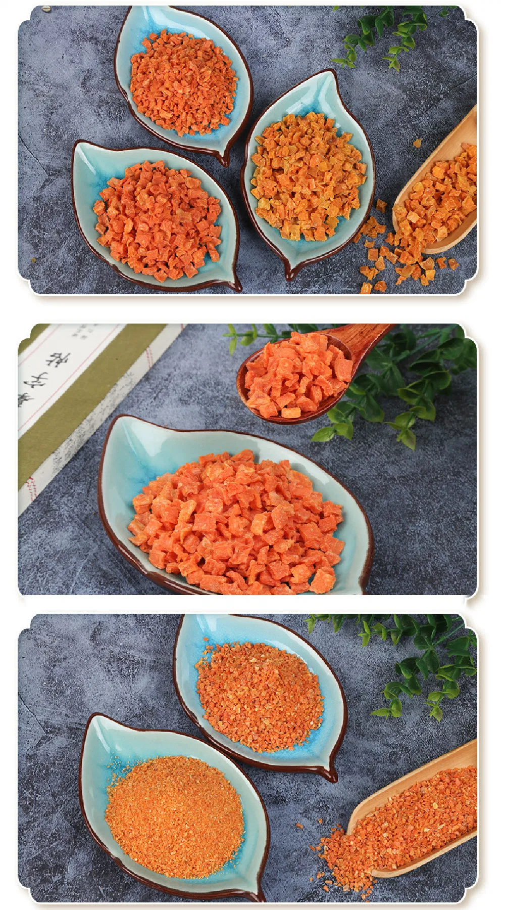 Batata deshidratada, vegetal deshidratado, alimento para mascotas deshidratado