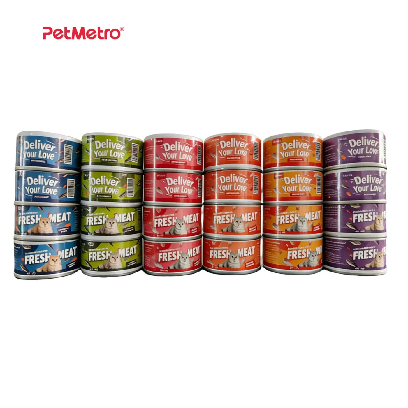Fórmula de carne fresca pura y natural sin granos, adaptada para importadores comerciales. Neto 85g comida para mascotas enlatada a granel
