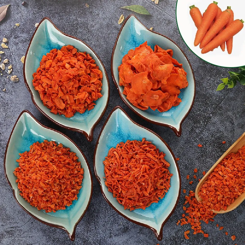 Zanahoria deshidratada, dados de zanahoria, vegetal deshidratado, alimento para mascotas de vegetal deshidratado
