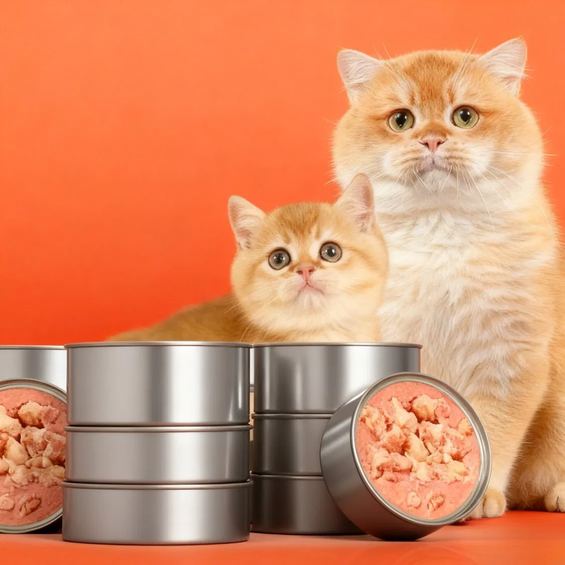Comida enlatada orgánica hipoalergénica para gatos con fórmula de carne de res e hígado para estómagos sensibles. Sin aditivos artificiales