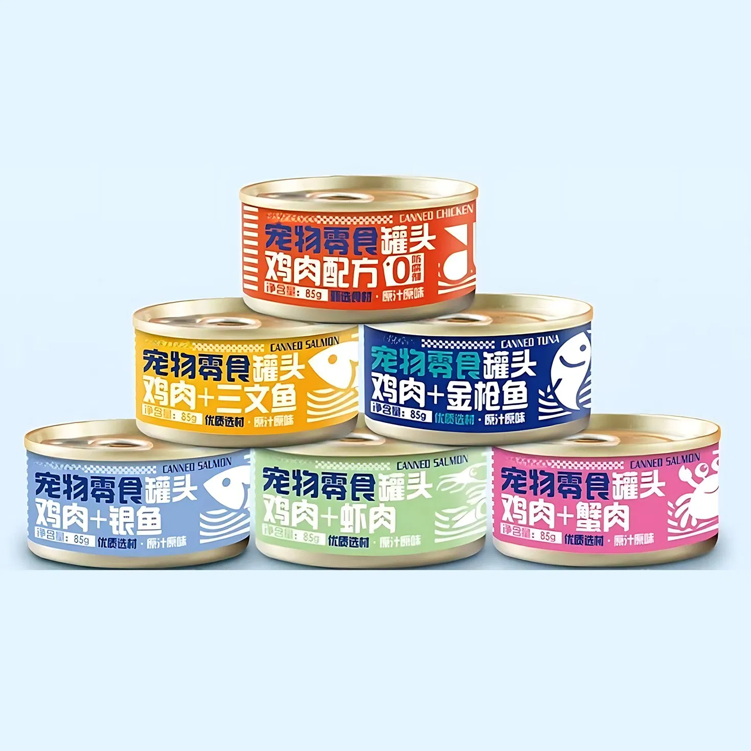 Comida húmeda para gatos sin granos con atún y calabaza para estómagos sensibles, apoya un sistema inmunológico saludable