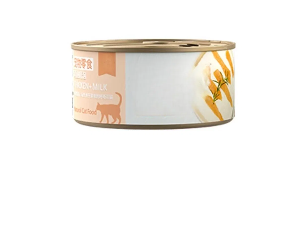 Comida húmeda de nutrición balanceada completa para gatos con pato y batata en salsa para estómagos sensibles