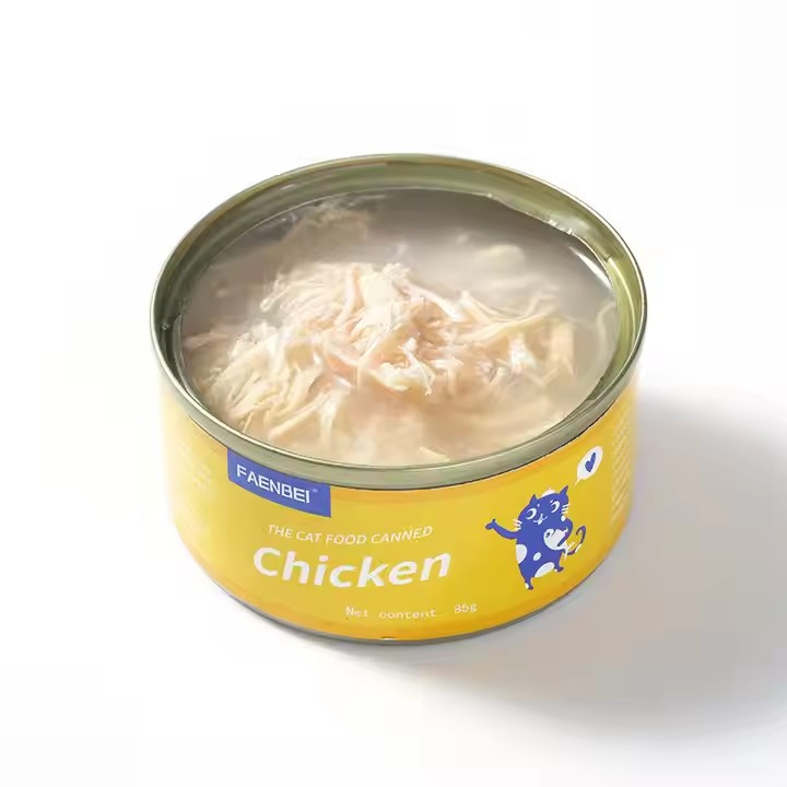 85g Sopa y carne latas de bocaditos para gatos comida húmeda fresca comida enlatada para mascotas comida enlatada para gatos