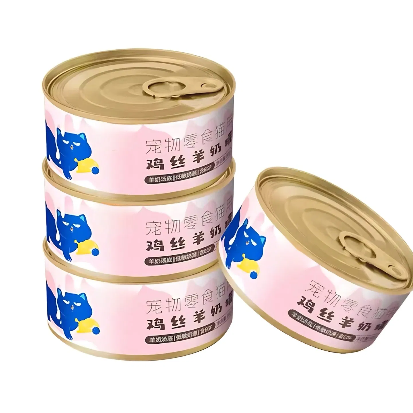 Comida húmeda para gatos de conejo y pollo suculenta en salsa, fuente de proteína única para estómagos sensibles