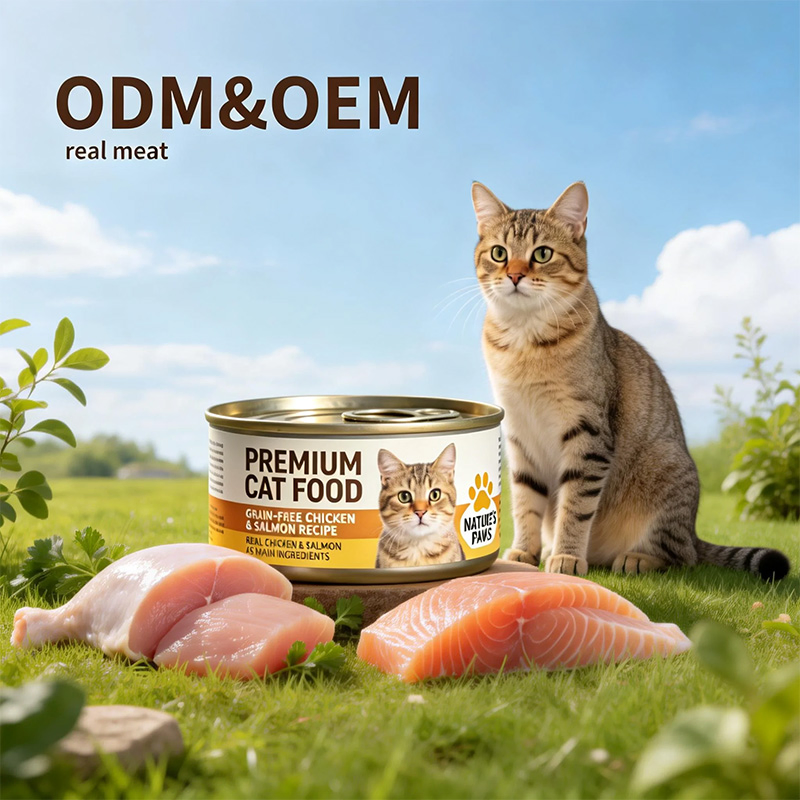 Comida húmeda para gatos de alto contenido proteico enlatada de res, fabricación original de China