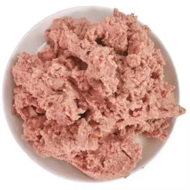 Comida húmeda para gatos gourmet enlatada con sabor a pollo de calidad superior, hecha en China