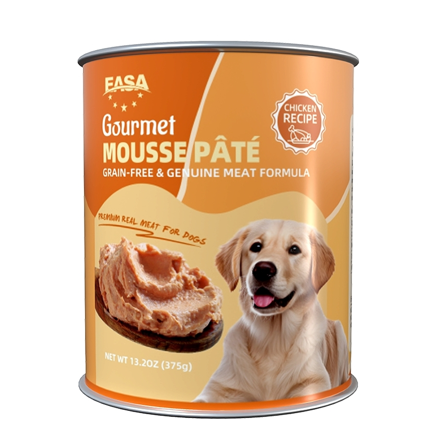 Fabricantes de China 375g Carne Picada Comida Húmeda para Perros en Lata de Proteína