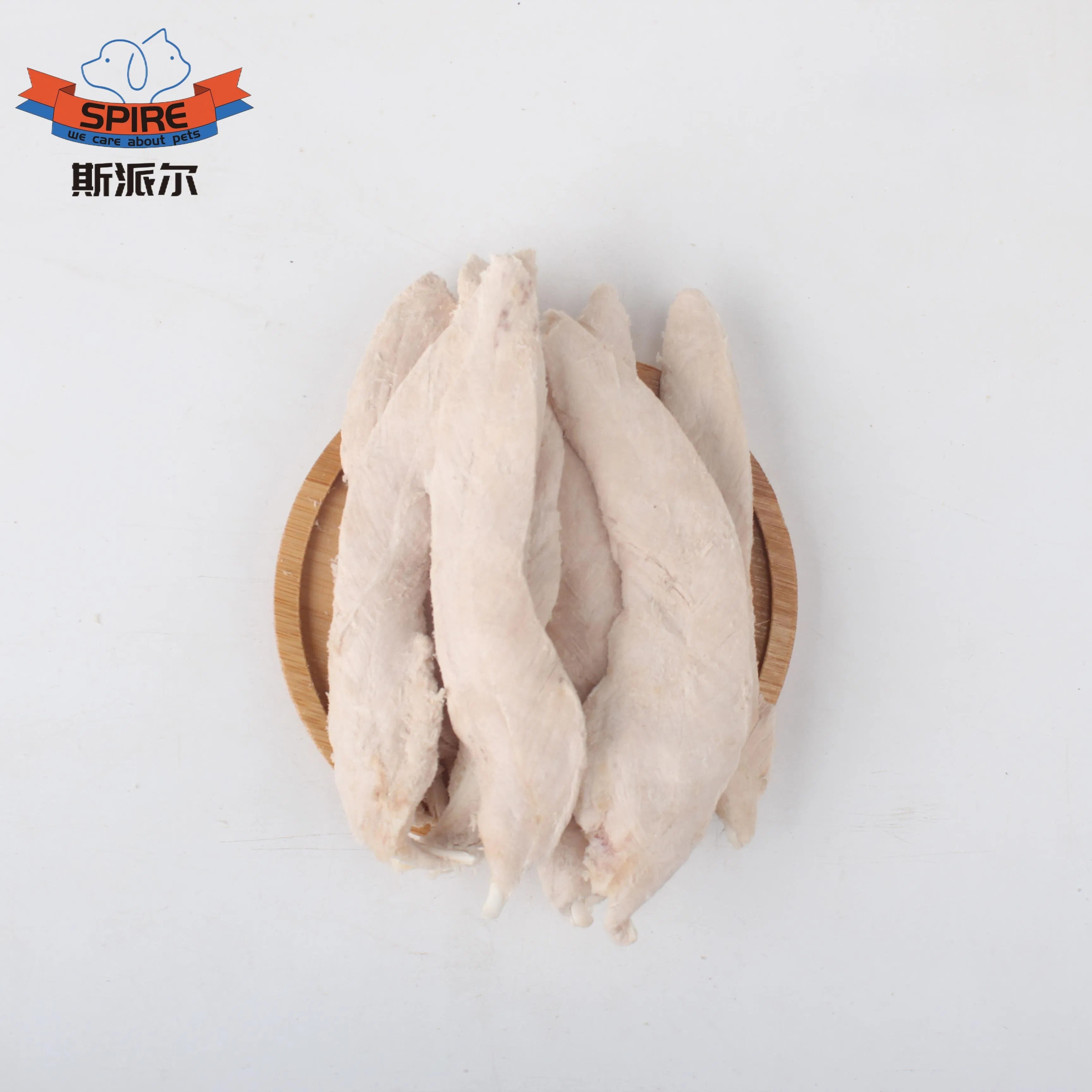 Fabricante de China al por mayor pollo deshidratado liofilizado orgánico bocadillos de pechuga de pollo para entrenamiento fabricantes de bocadillos para perros y gatos comida para mascotas