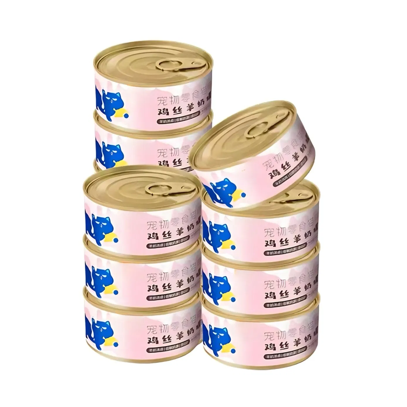 Comida húmeda para gatos de conejo y pollo suculenta en salsa, fuente de proteína única para estómagos sensibles
