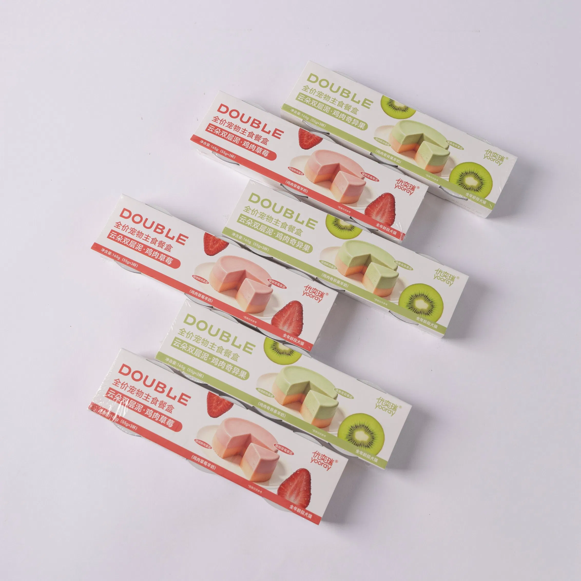 Comida húmeda para perros de marca OEM enlatada dura de carne de res con sabor a verduras 68g