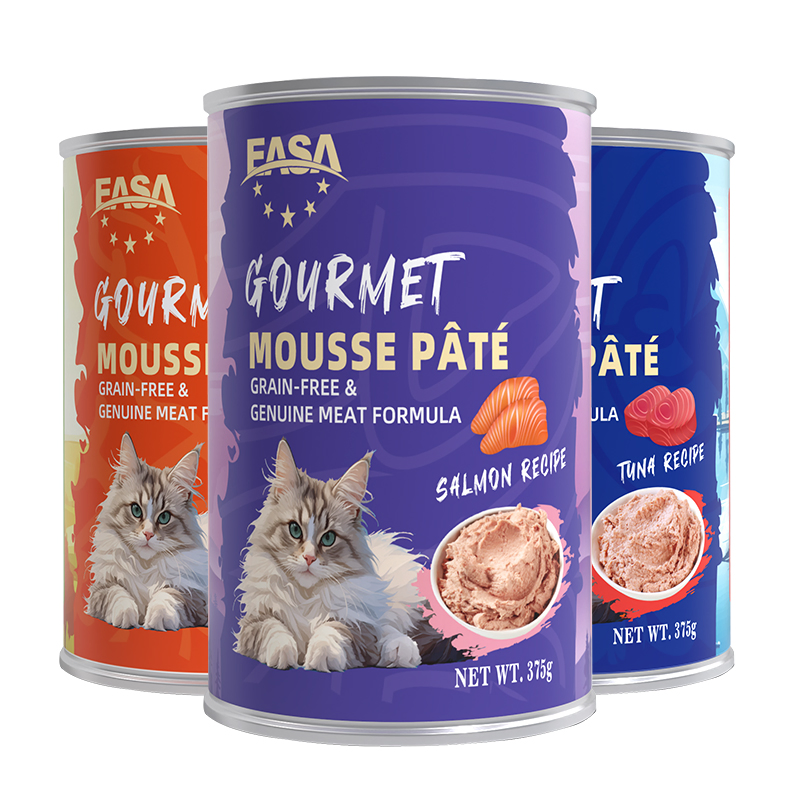Wholesale OEM Cat Creamy Treat Accept Chicken Tuna Salmon OEM Flavors Cat Food Pet Snacks 375g Wet Food