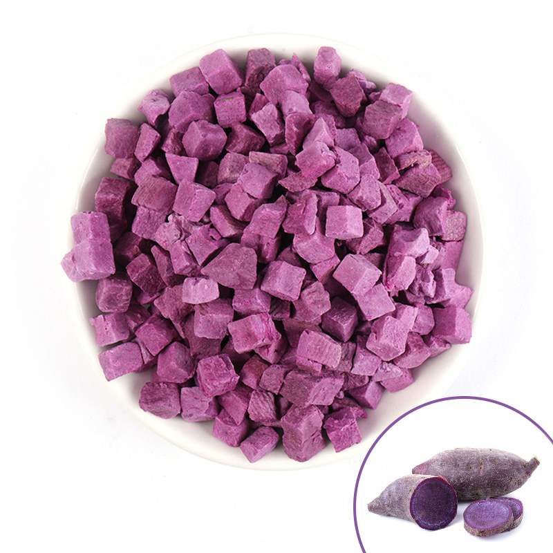Precio de fábrica de batata morada liofilizada verduras fd comida para mascotas