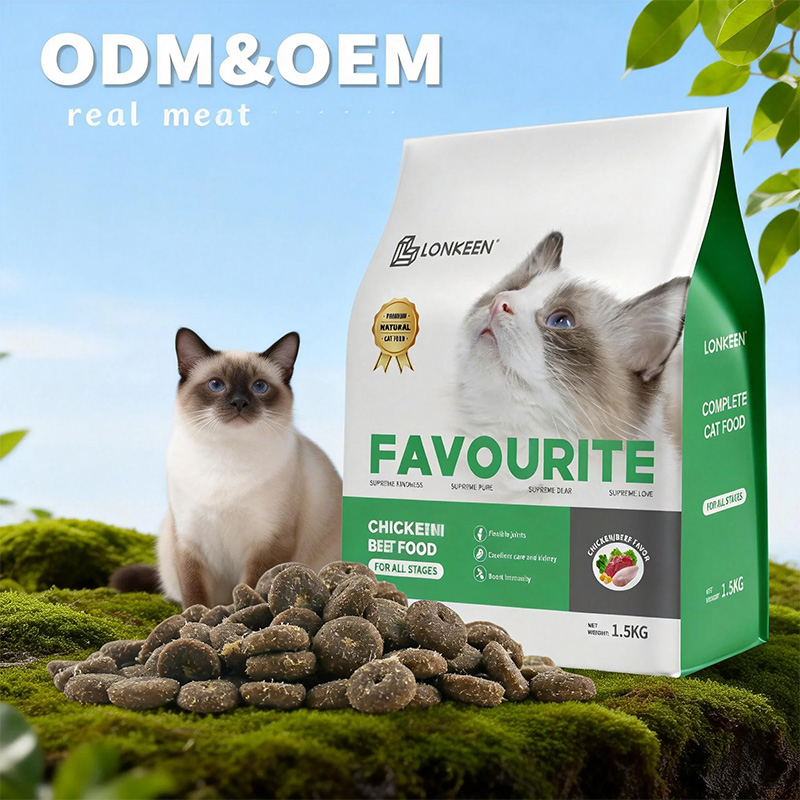 Alimento Natural para Mascotas al por Mayor, Alimento Seco para Gatos con Alto Contenido de Proteínas