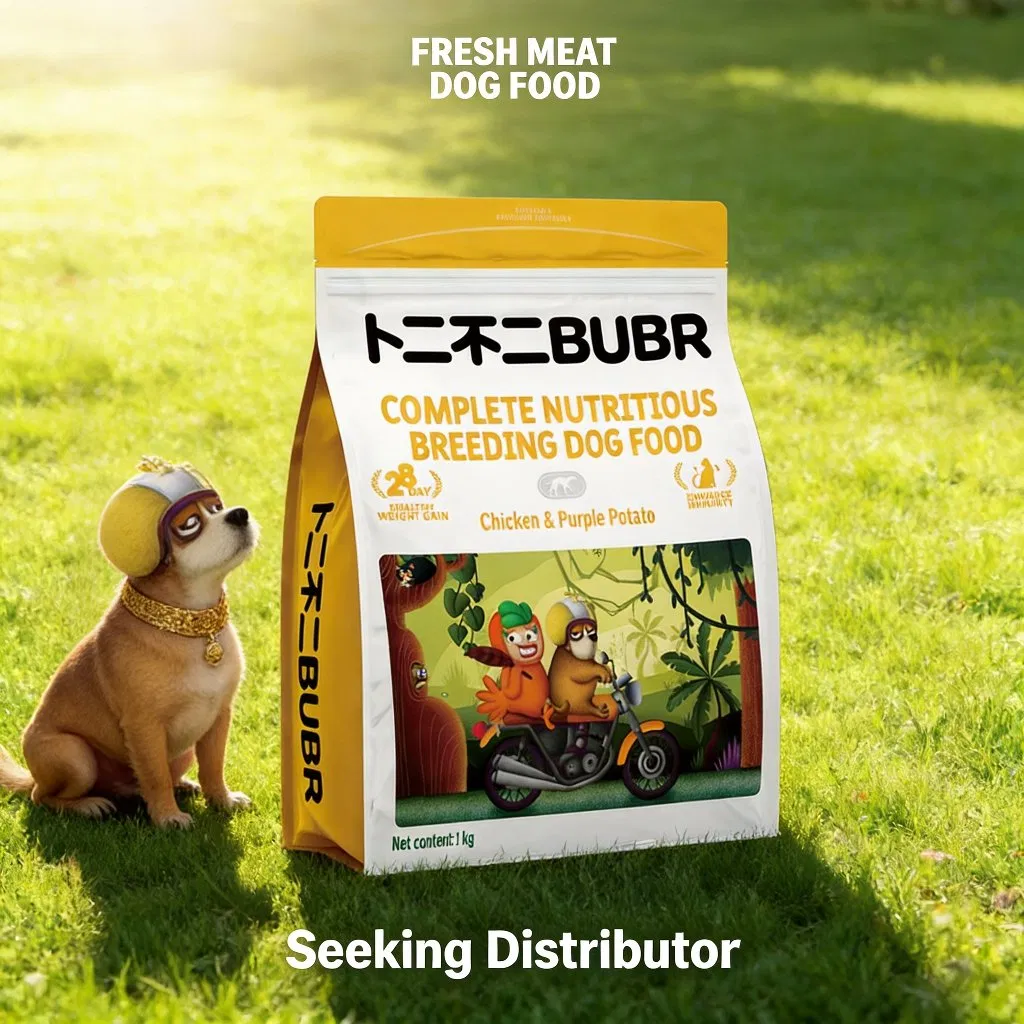 Proveedor de comida para perros a granel, sin granos, bajo pedido mínimo para tiendas de mascotas y distribuidores