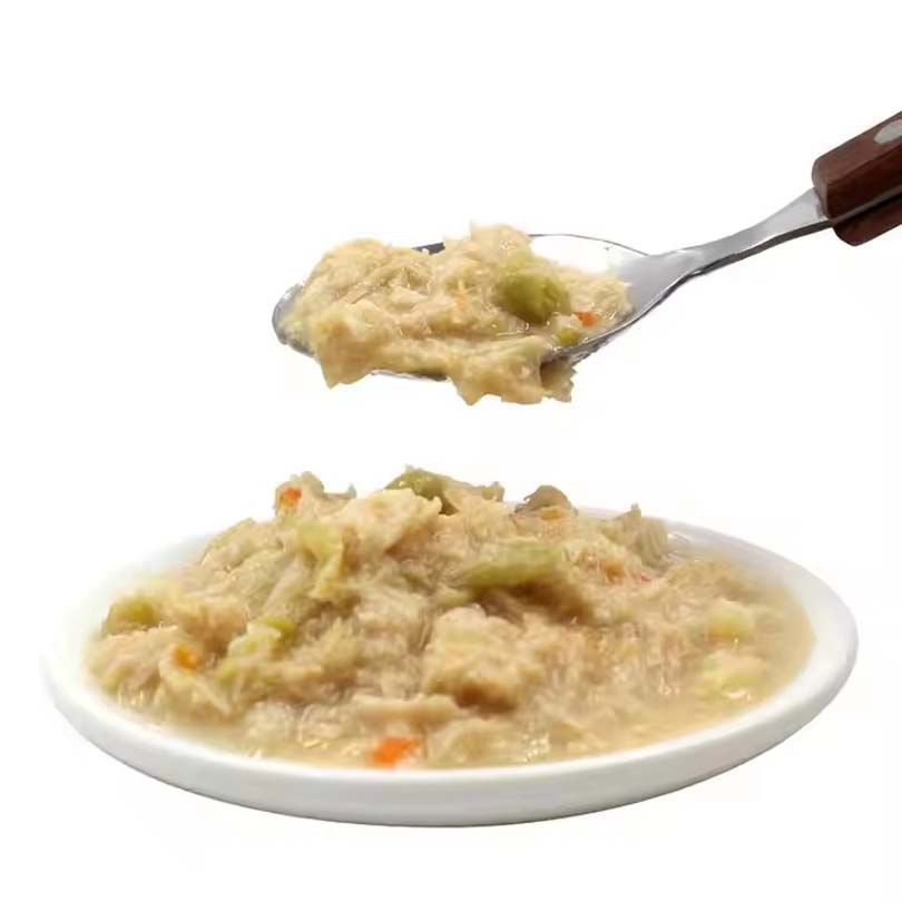 Comida enlatada para gatos de sabor a pescado disponible de alta calidad, comida enlatada para perros, fábrica de comida húmeda para mascotas