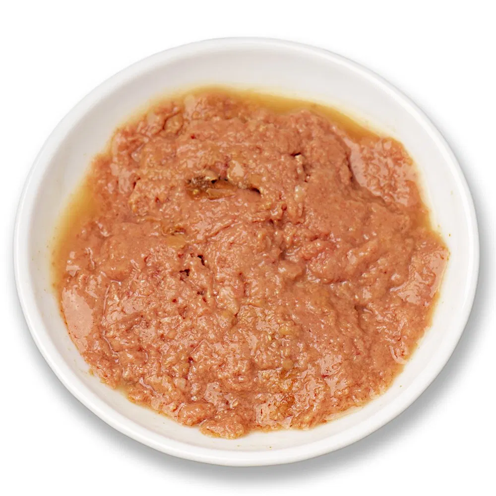 Alimento enlatado de mousse de carne de res al por mayor para mascotas, comida húmeda para perros