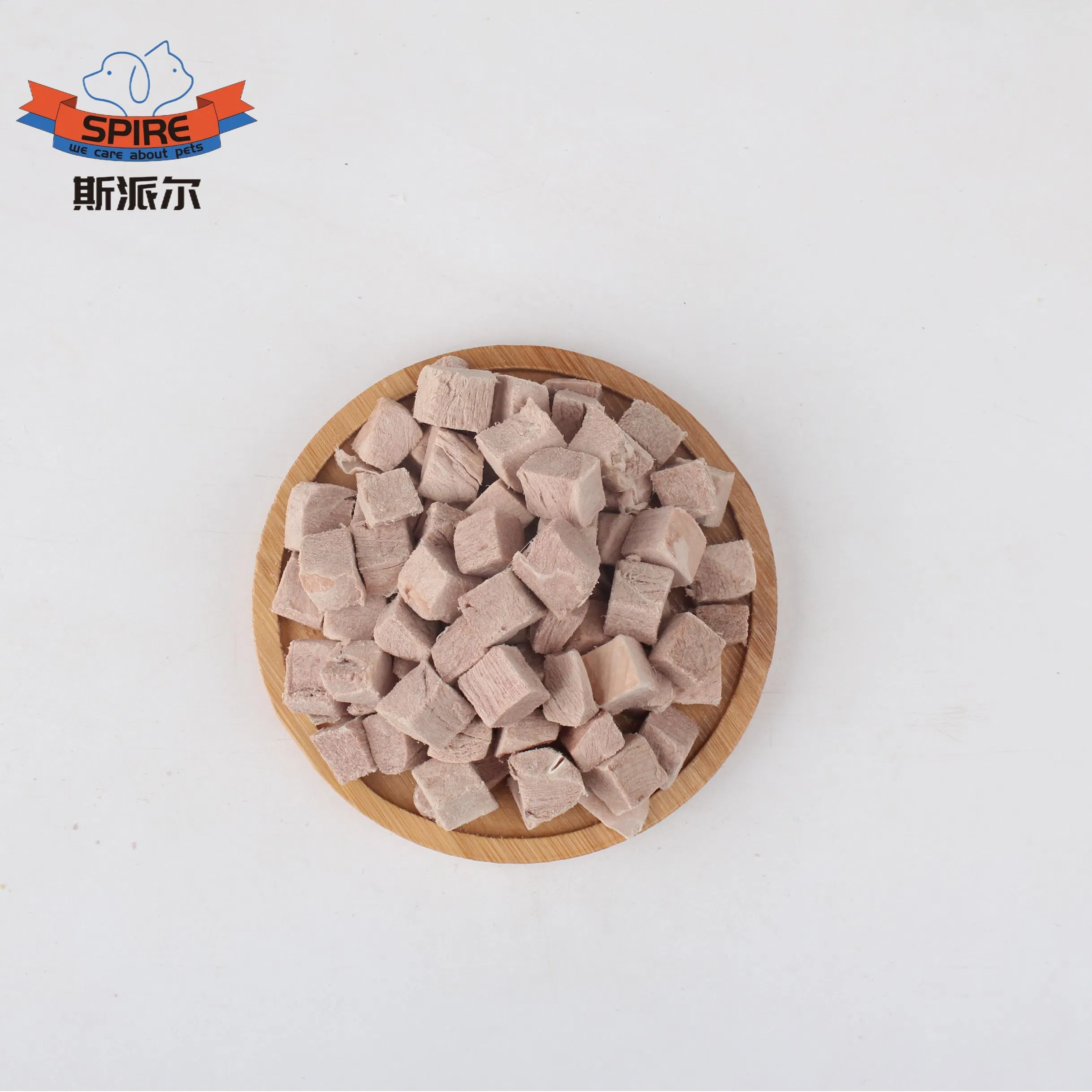 Proveedor de comida para gatos, cubos de pato liofilizados, bocadillos para gatos, golosinas deshidratadas para gatos