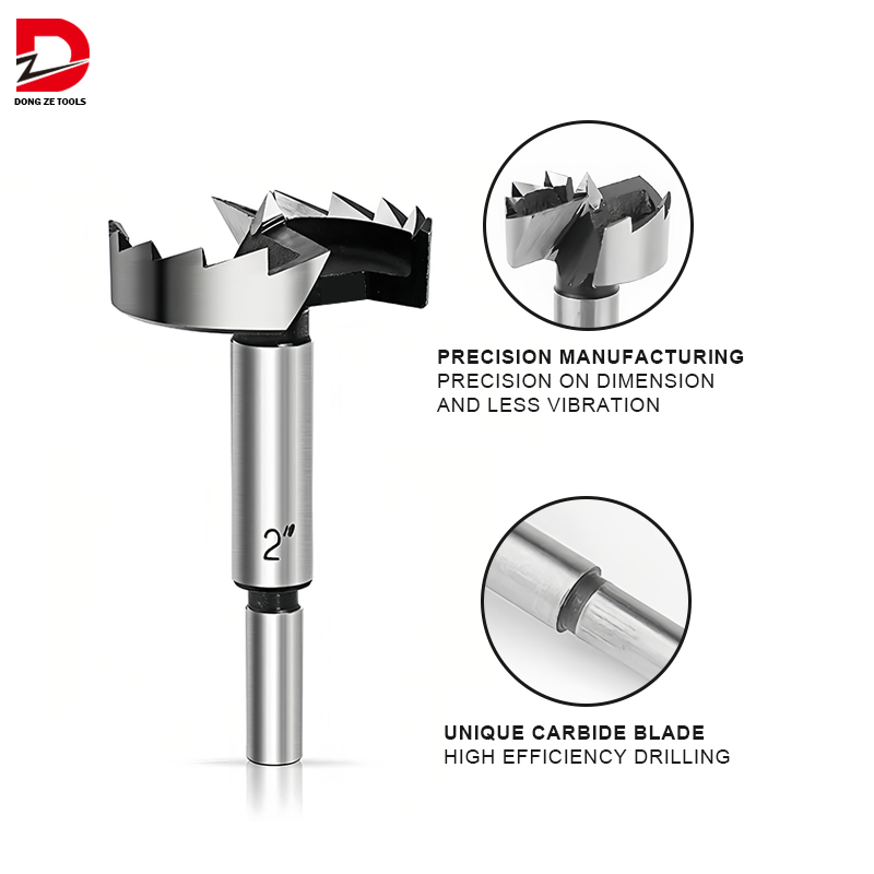 Round Shank Carbon Steel Forstner Drill Bits