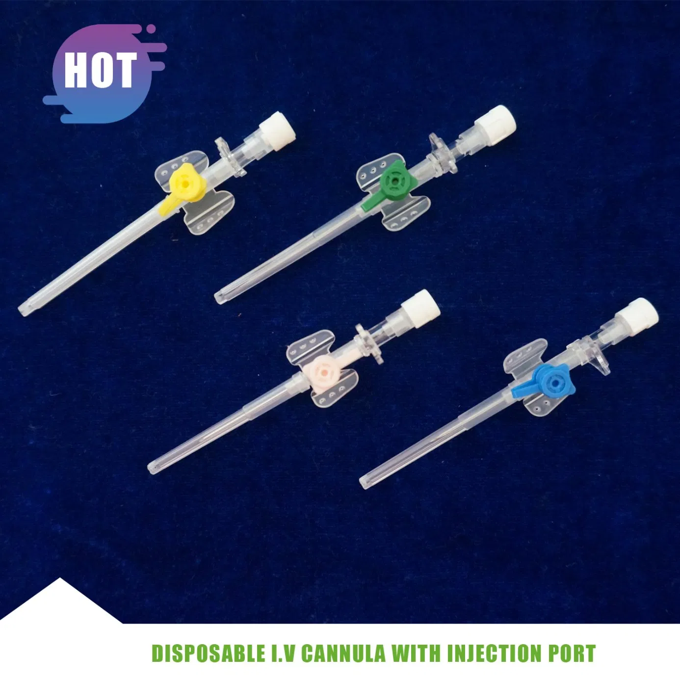 Manufacturer Various Type Disposable IV Cannula/Intravenous Cannula/IV Catheter 22g