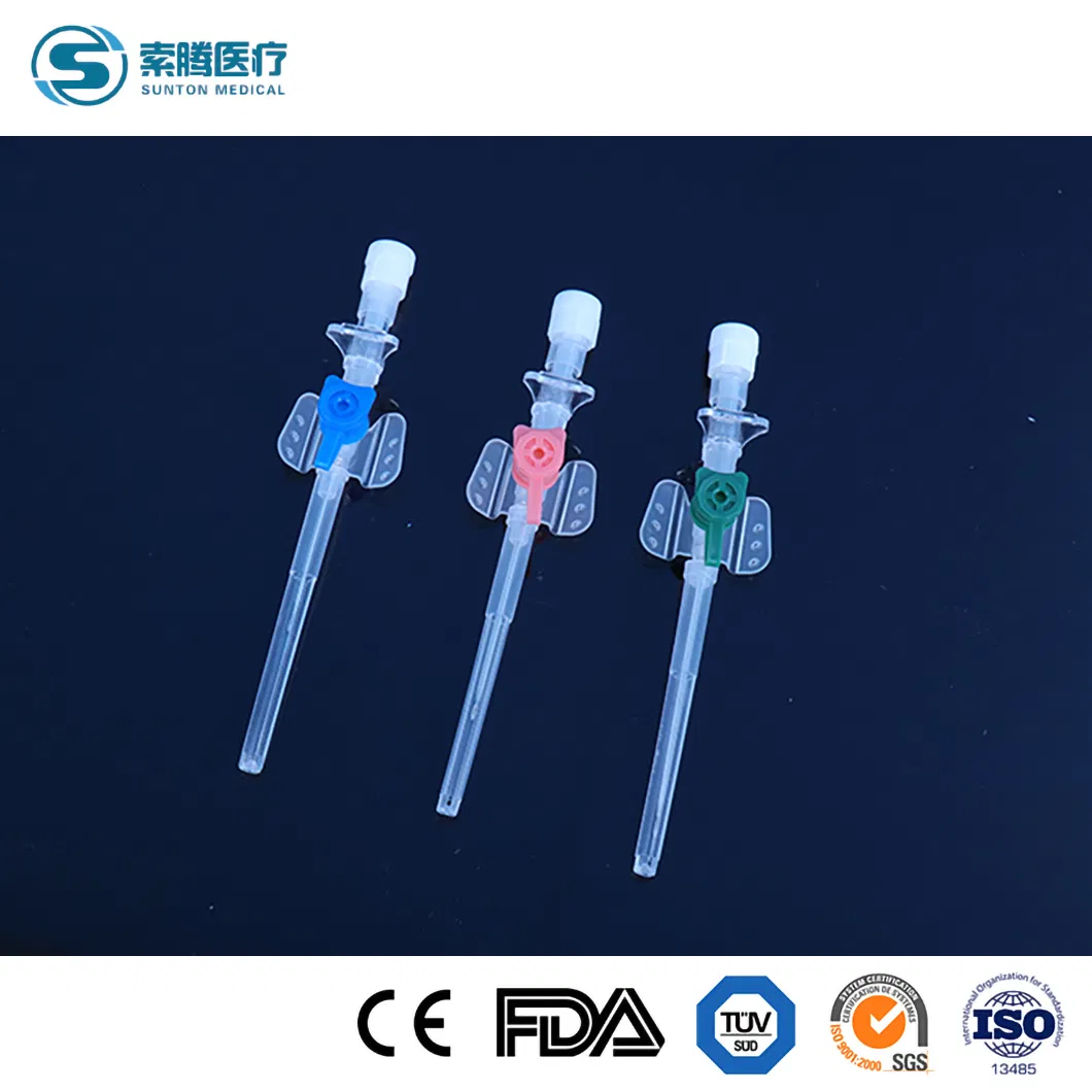 Sunton 3 Way Cannula China Arterial Cannula Supply Dressing Catheter Fixation Dressing Veca-C Sterile Medical IV Cannula/IV Catheter with Injection Port