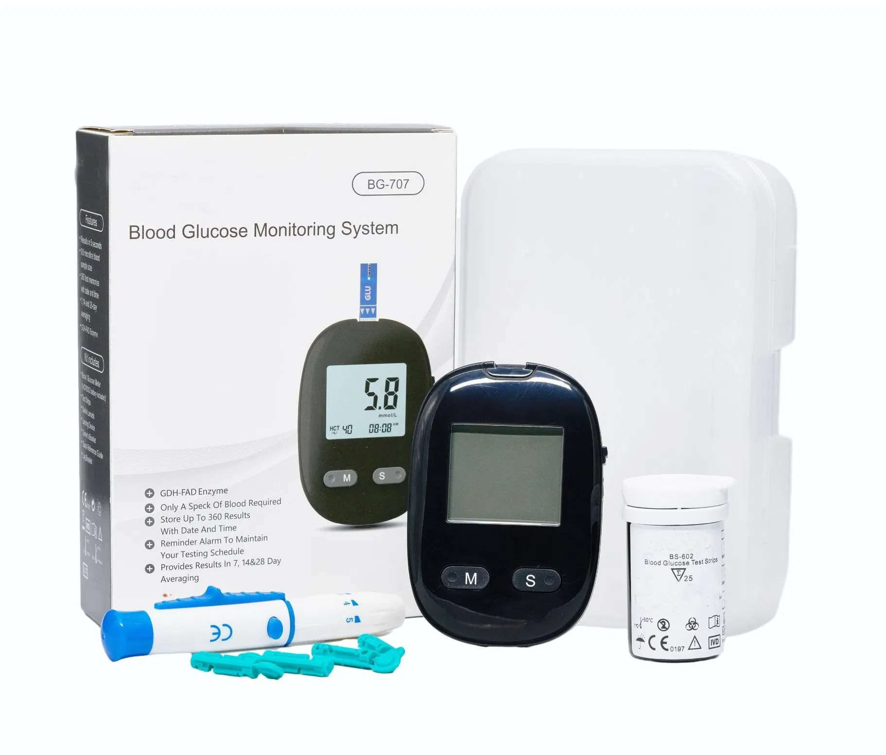 Smart Diabetes Digital Blood Glucose Meter, Blood Sugar Monitor