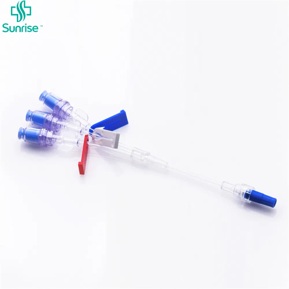 China Manufacturer Medical IV Cannula Catheter with Extension Tube Y Type
