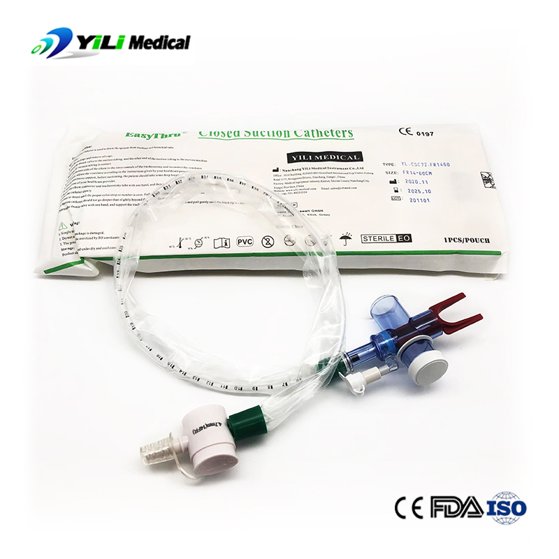 Medical 24h/72h Closed Suction Catheter T-Option for Adult for Child Pespiratory Anesthesia