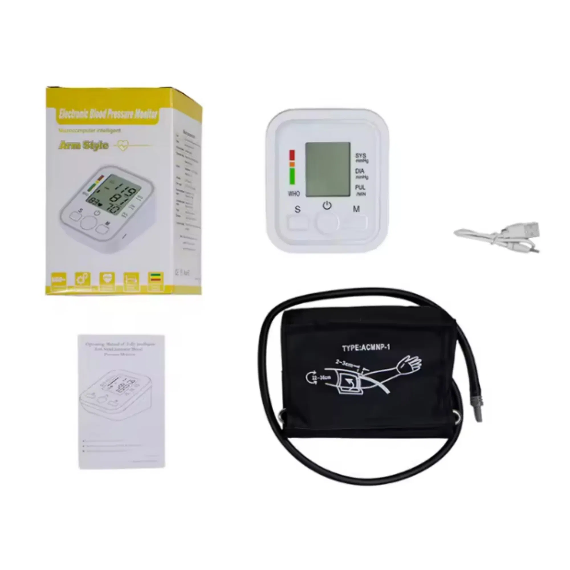 Smart Blood Pressure Monitor Upper Arm Type Digital Automatic Voice