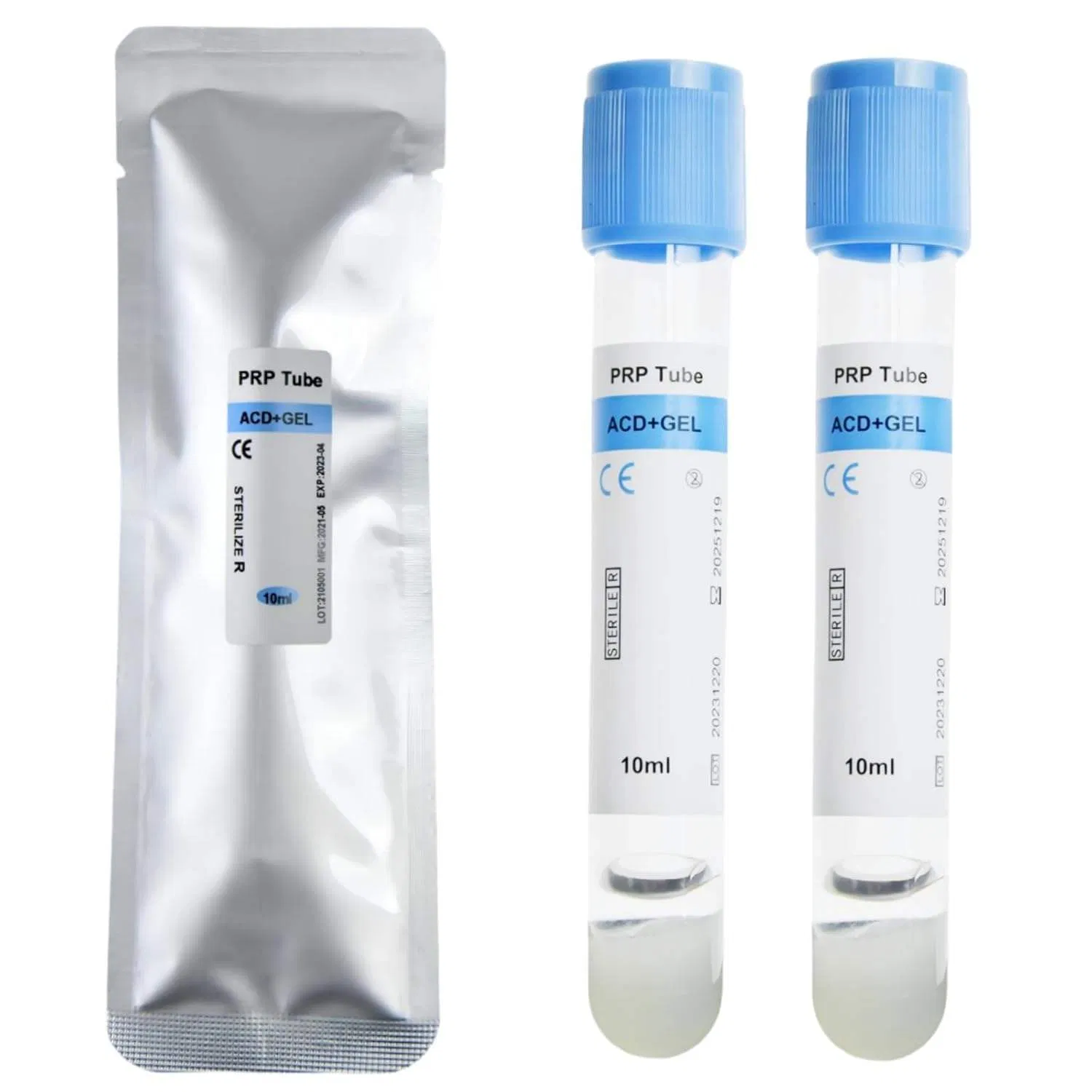 Medical Sterile 10ml Platelet Rich Plasma Tube Prp Blood Collection Tubes Acd Gel Prp Tube