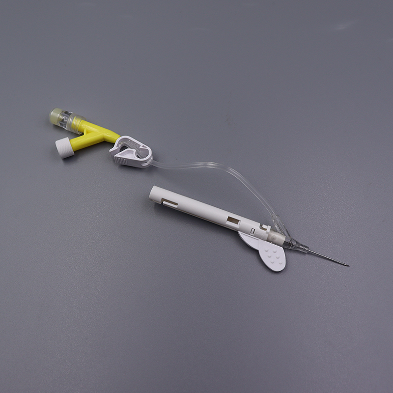 Single/Dual Port Safety Closed Y Type IV Cannula Catheter