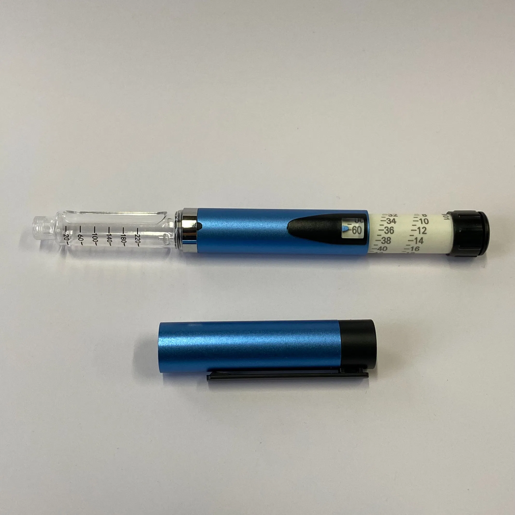Different Color Insulin Injector Pen Reusable Insulin Injector Pen with Plastic and Metal Material