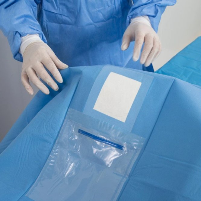 SJ Surgery Eye Drape Surgical Ophthalmology Packs Disposable Sterile Single Pouch Ophthalmic Pack OEM Wholesale