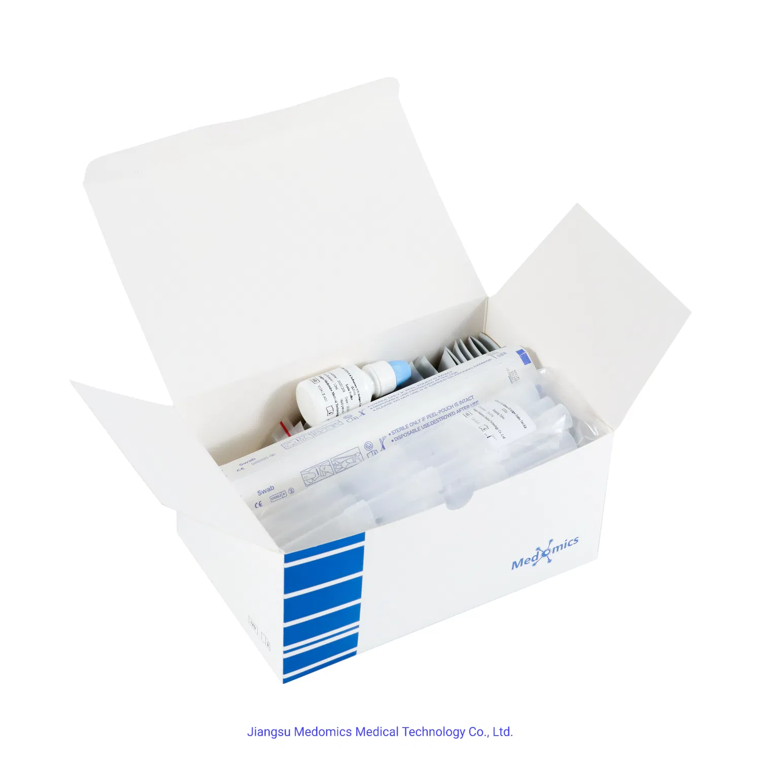 Medomics Rapid Antigen Diagnostic Test Kit for S-R-S-C-O-V-N-2 &amp; Flu a/B Virus