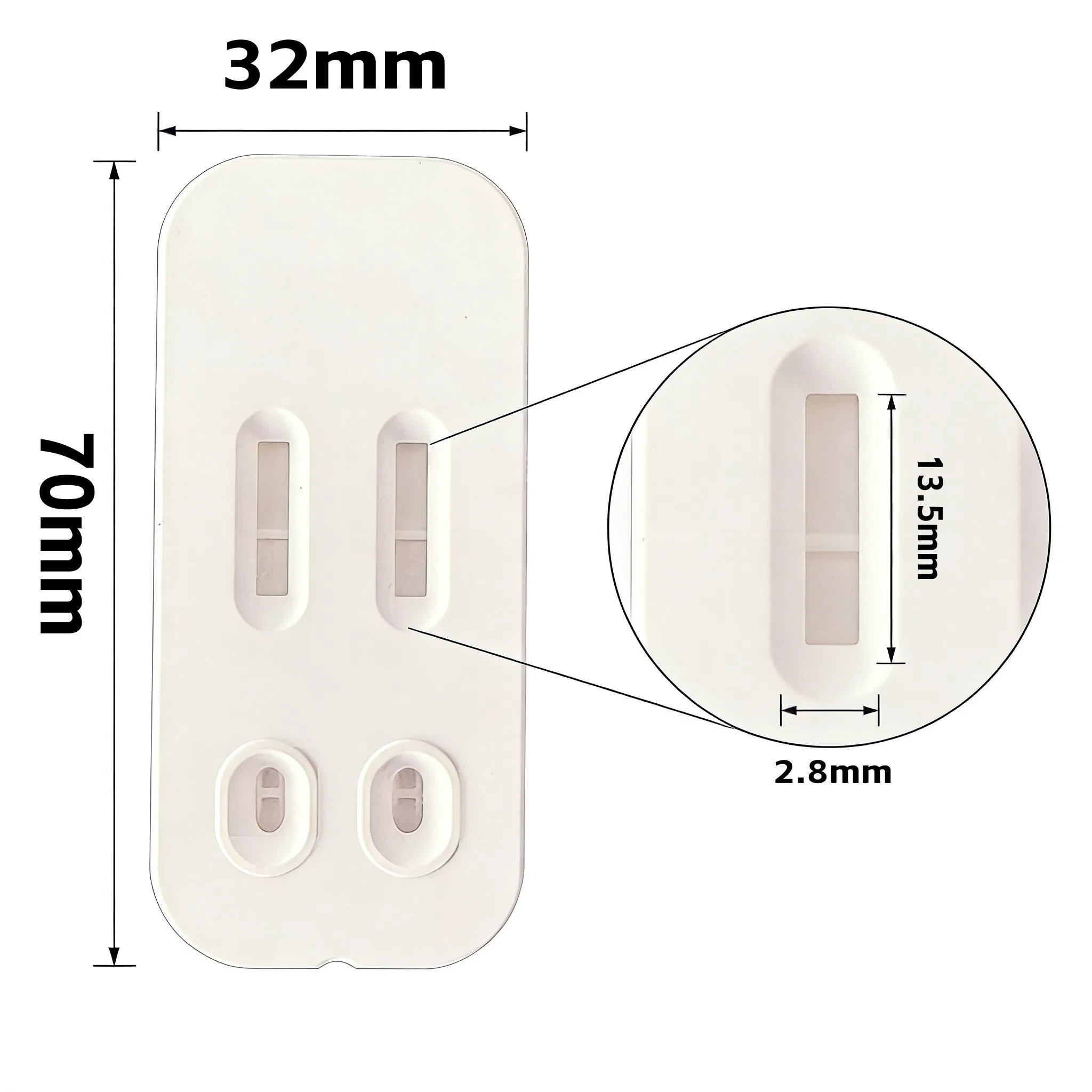 White Plastic Cassette Health Test Kit for Rapid Diagnostics