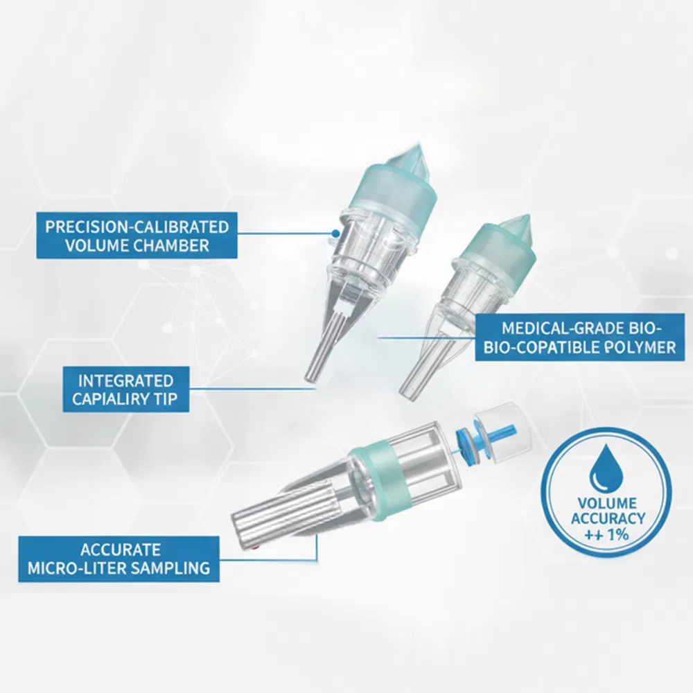 Capillary Blood Collection Tube Fixed Volume Sample Collector Blood Test Tube